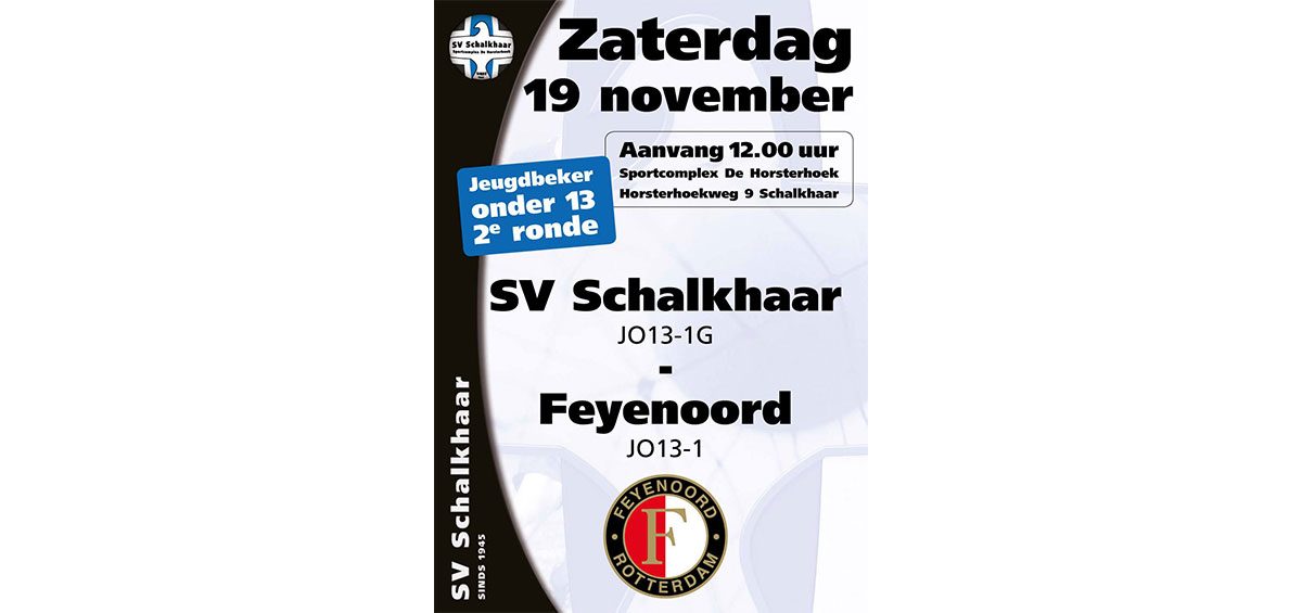 SV Schalkhaar JO13-1G - Feyenoord JO13-1